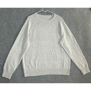 Re-Imagined By J.Crew Men's Crew Neck Lambs Wool Sweater - Gray- XL